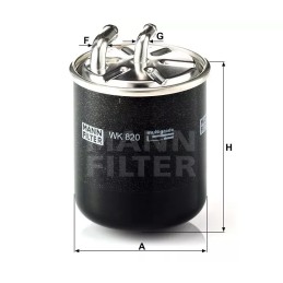 WK 820 MANN-FILTER KURO FILTRAS DB VITO 111CDI 03-