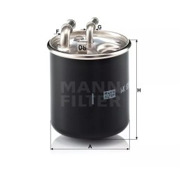WK 820/2X MANN-FILTER kuro filtras