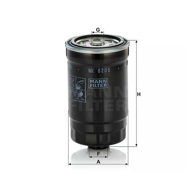 WK8205 MANN-FILTER kuro filtras