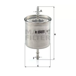WK 822/2 MANN-FILTER KURO FILTRAS VOLVO S40/S80 V40