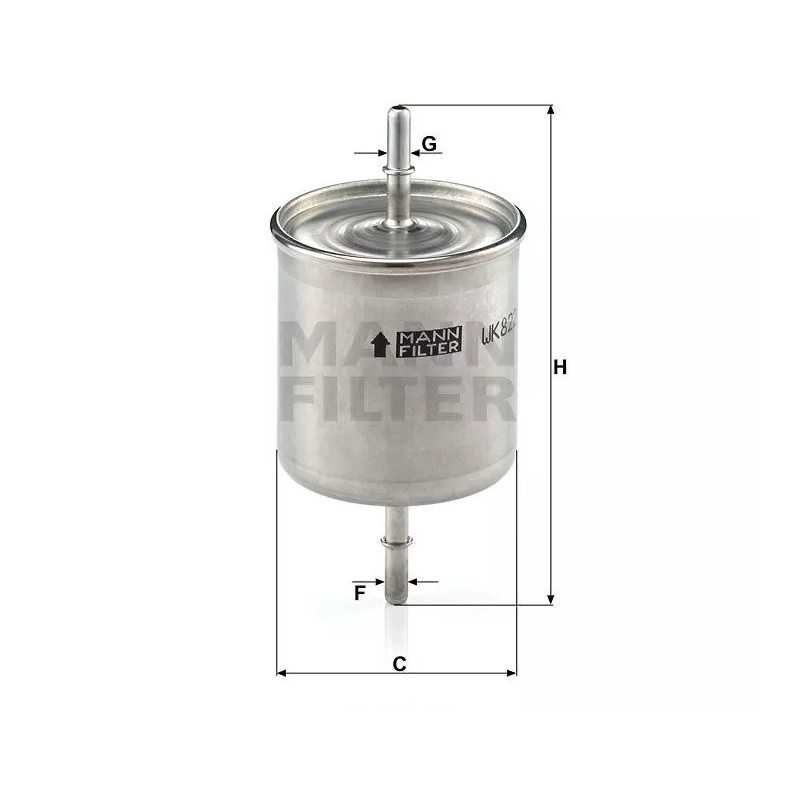 WK 822/2 MANN-FILTER KURO FILTRAS VOLVO S40/S80 V40