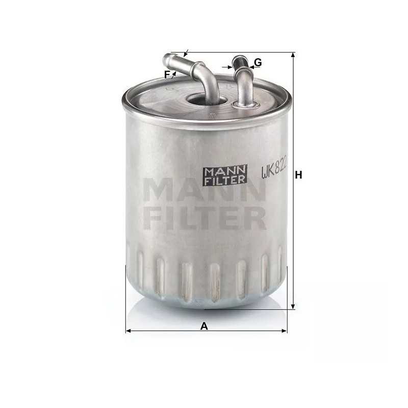 WK 822/3 MANN-FILTER kuro filtras DB W220 00-, W 163