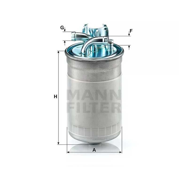 WK 823/1 MANN-FILTER kuro filtras AUDI A4, A6 2.5TDI V6 97-