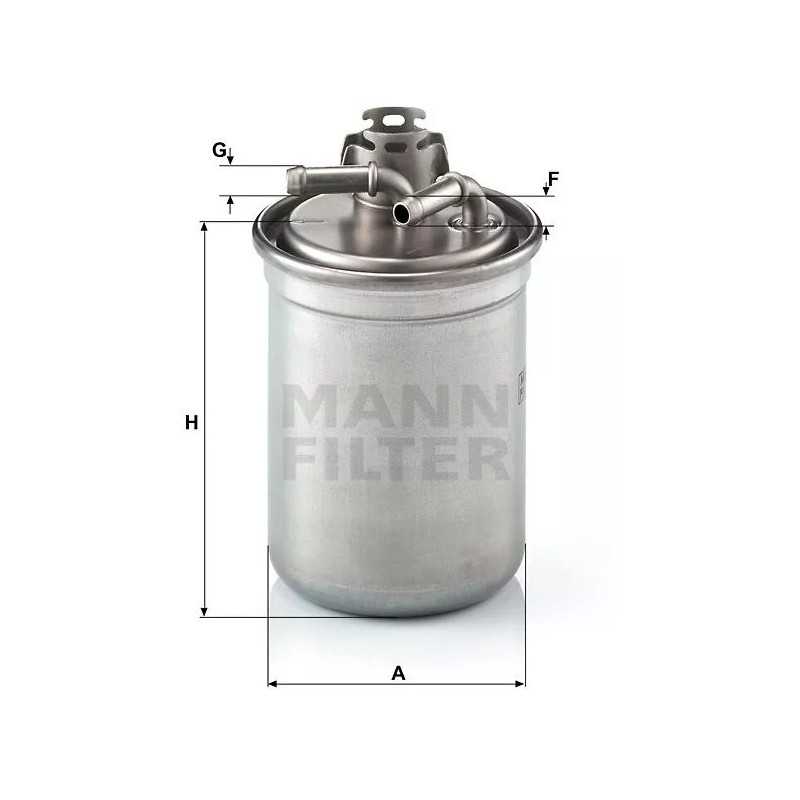 WK 823/3 MANN-FILTER kuro filtro lizdas