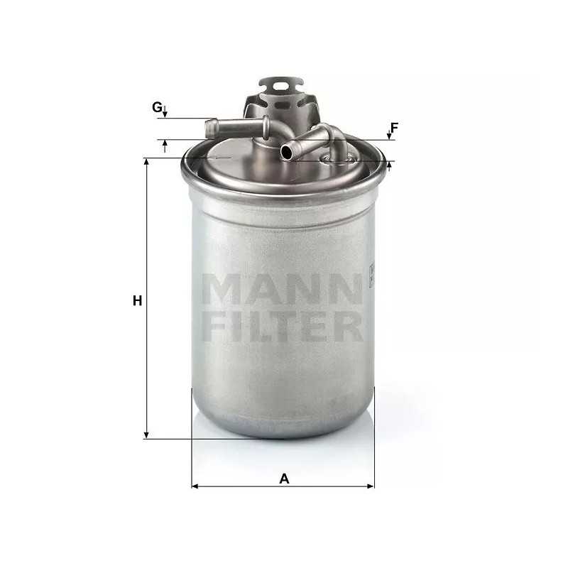 WK 823/3X MANN-FILTER kuro filtro lizdas