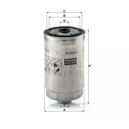 WK 824/3 MANN-FILTER kuro filtras