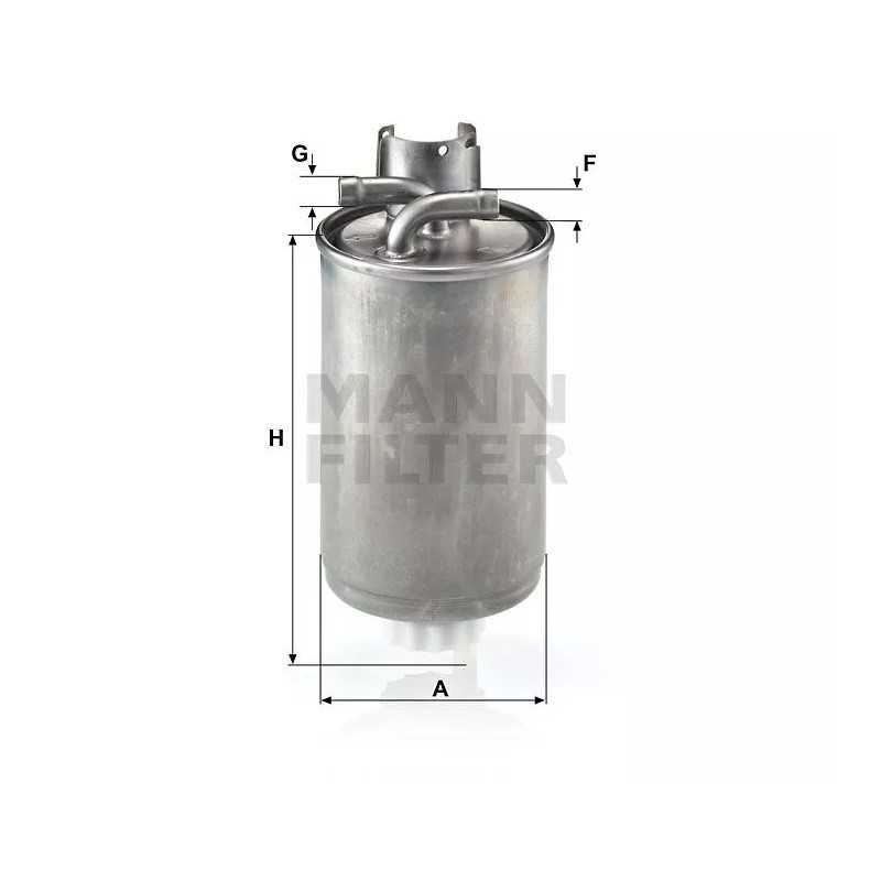 WK 829 MANN-FILTER KURO FILTRAS AUDI A2 1.2TDI /1.4TDI 00-