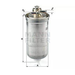 WK 829/1X MANN-FILTER KURO FILTRAS SEAT LEON, TOLEDO 1.9TDI, SDI 2/03-