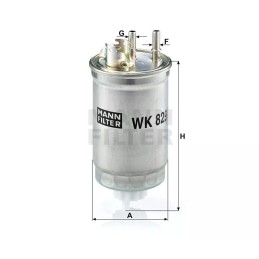 WK 829/2 MANN-FILTER KURO FILTRAS FIAT DOBLO