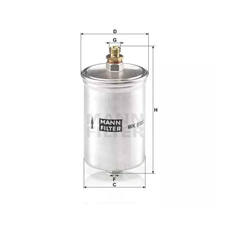 WK 830/3 MANN-FILTER kuro filtras DB W202, W 124, W201