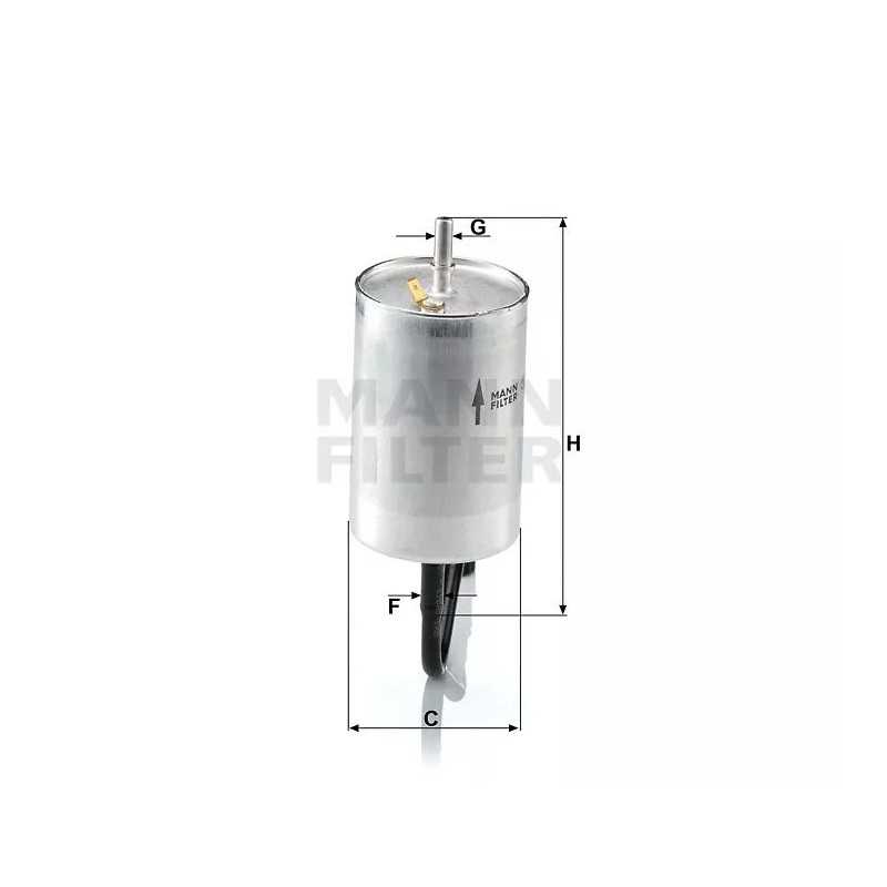 WK 832/1 MANN-FILTER KURO FILTRAS PORSCHE 911, BOXSTER