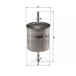 WK 832/2 MANN-FILTER kuro filtras VOLVO S60, S80, V70 03-