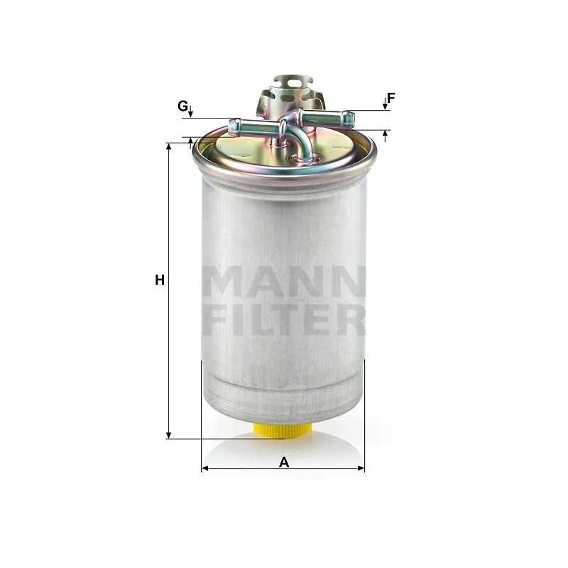 WK 842/12X MANN-FILTER KURO FILTRAS VW LUPO SEAT