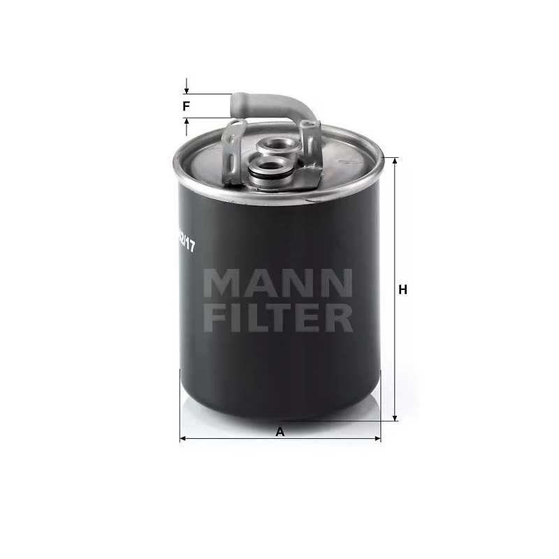 WK 842/17 MANN-FILTER KURO FILTRAS DB A160CDI /A170CDI