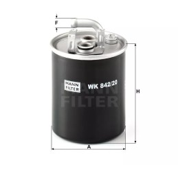 WK 842/20 MANN-FILTER KURO FILTRAS DB SP RINTER CDI 00-