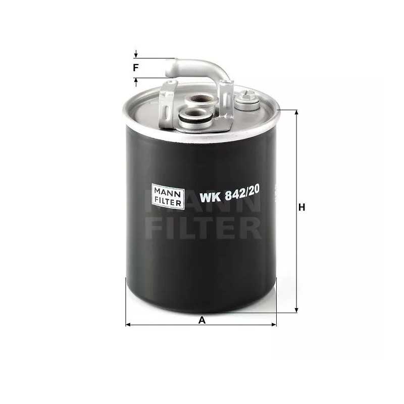 WK 842/20 MANN-FILTER KURO FILTRAS DB SP RINTER CDI 00-