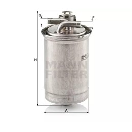 WK 842/21X MANN-FILTER kuro filtras