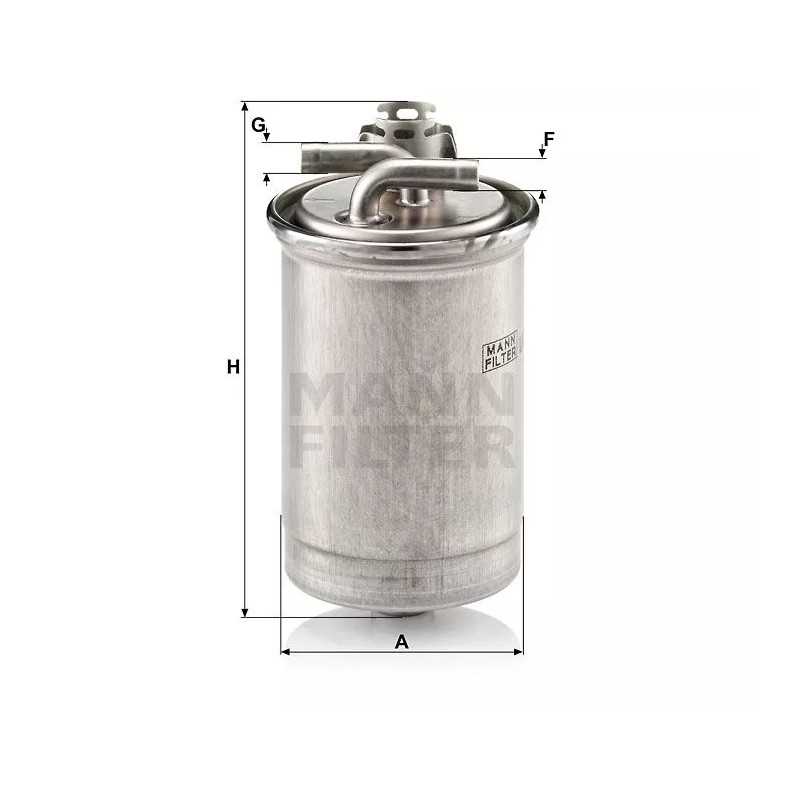 WK 842/21X MANN-FILTER kuro filtras