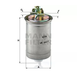 WK 842/4 MANN-FILTER KURO FILTRAS SEAT VW