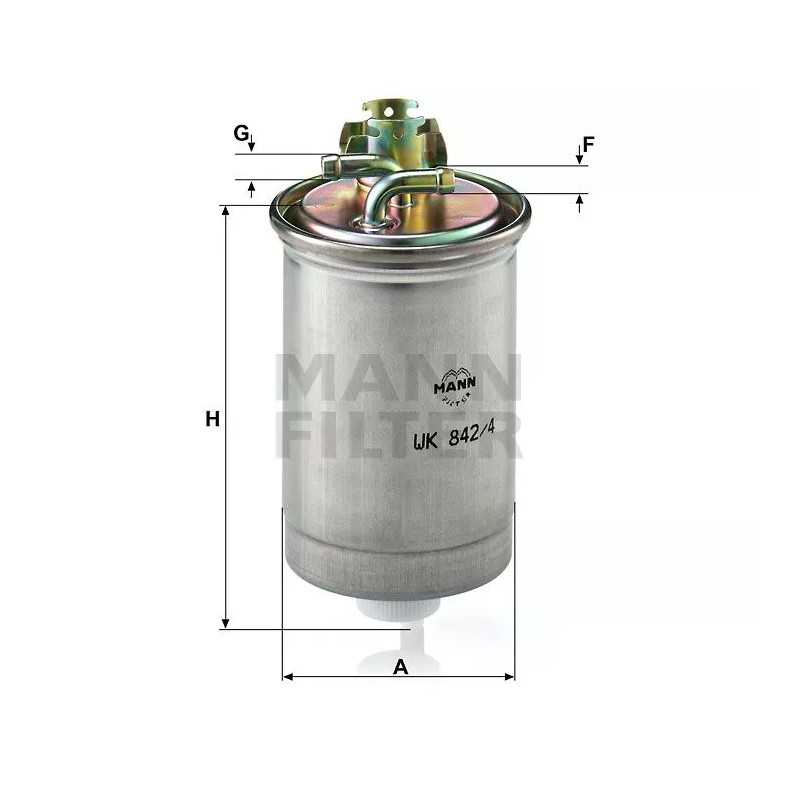 WK 842/4 MANN-FILTER KURO FILTRAS SEAT VW