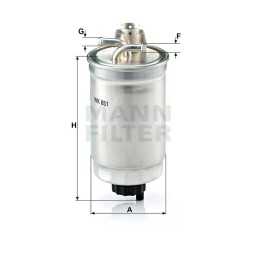 WK 851 MANN-FILTER kuro filtras FORD GALAXY 1.9TDI 95-