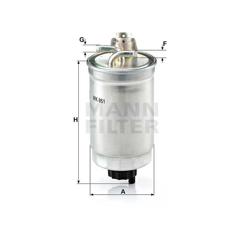 WK 851 MANN-FILTER kuro filtras FORD GALAXY 1.9TDI 95-