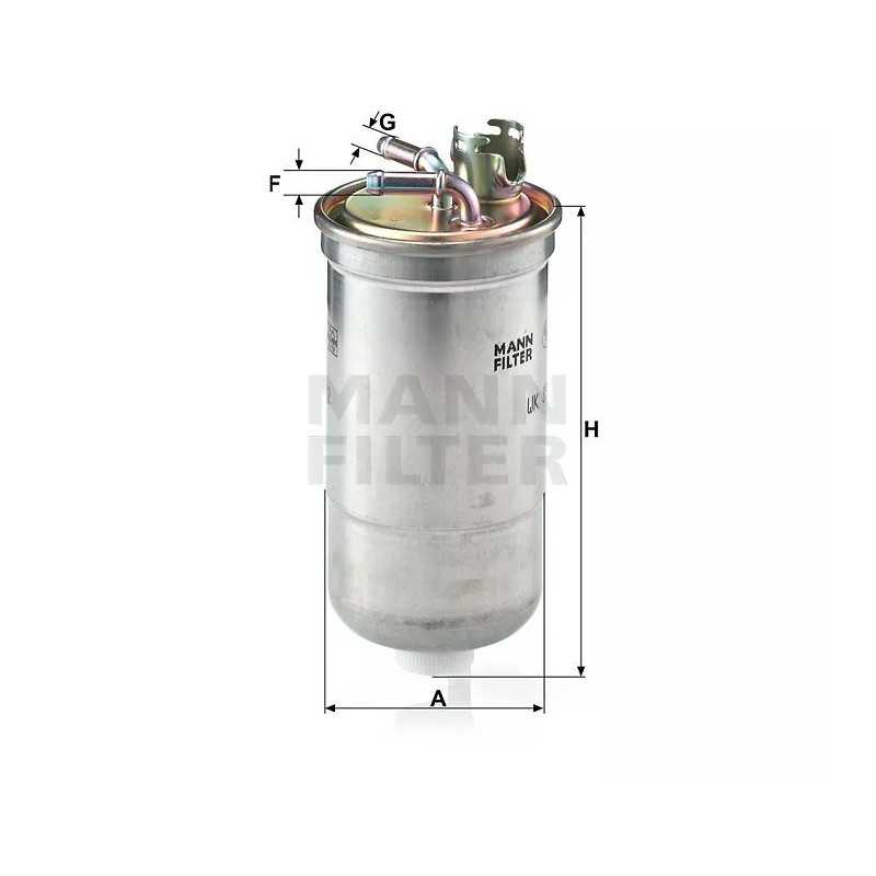 WK 853/12 MANN-FILTER KURO FILTRAS SKODA FABIA 1.4TDI /1.9TDI 02-