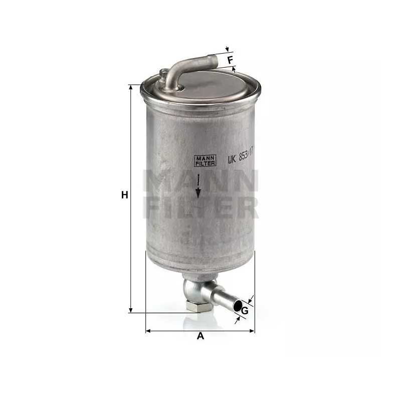 WK 853/17 MANN-FILTER kuro filtras