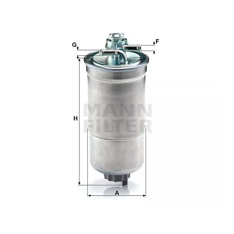 WK 853/3X MANN-FILTER KURO FILTRAS AUDI SKODA VW