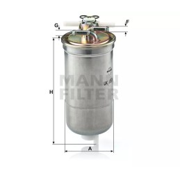 WK 853/4 MANN-FILTER kuro filtras AUDI A3/A4/A6 1.9TDI 01-