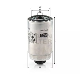 WK 854/6 MANN-FILTER KURO FILTRAS CITROEN JUMPER PEUGEOT