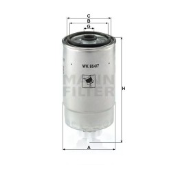 WK 854/7 MANN-FILTER kuro filtras