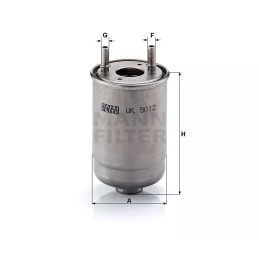 WK 9012X MANN-FILTER kuro filtras RENULT