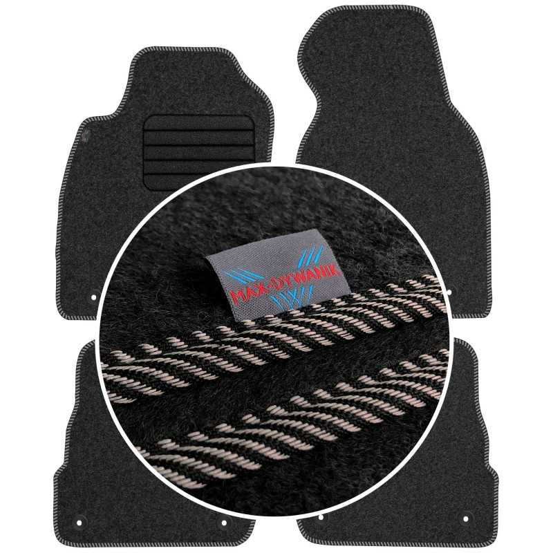 Audi A6 C5 1997-2000 (siauras tarpas) MAX-DYWANIK veliūriniai kilimėliai