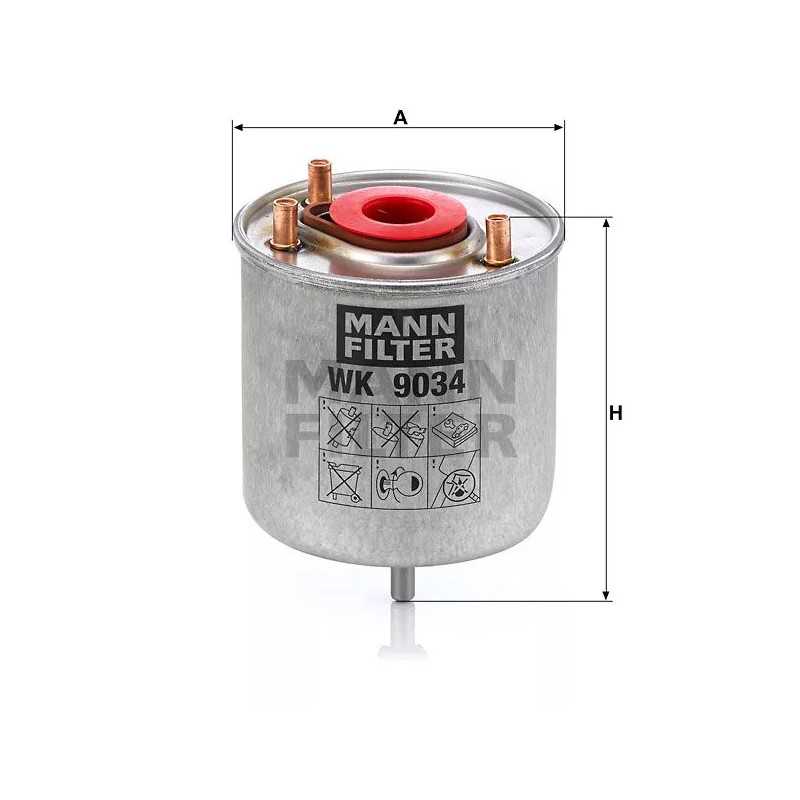 WK 9034 MANN FILTER kuro filtras