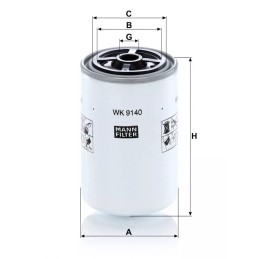 WK 9140 MANN-FILTER kuro filtras
