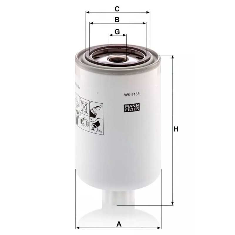 WK 9165X MANN-FILTER kuro filtras