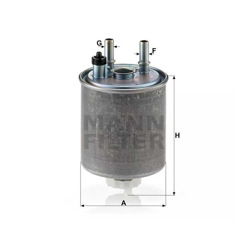 WK 918/1 MANN-FILTER kuro filtras RENAULT