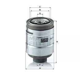 WK 918X MANN-FILTER kuro filtras