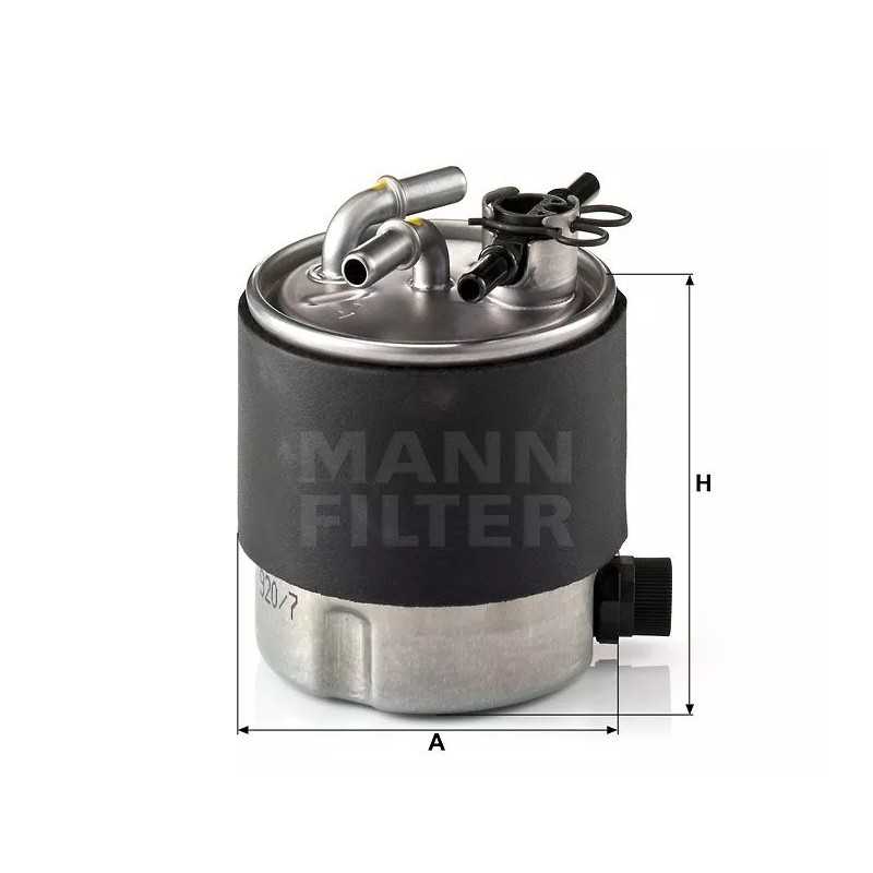 WK 920/7 MANN-FILTER kuro filtras