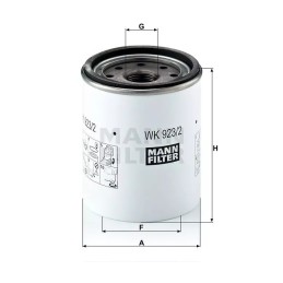 WK 923/2X MANN-FILTER kuro filtras