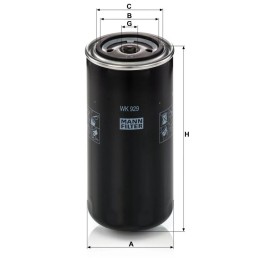 WK 929X MANN-FILTER kuro filtras