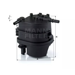 WK 939 MANN-FILTER KURO FILTRAS CITROEN, PEUGEOT, FORD 1.4HD I