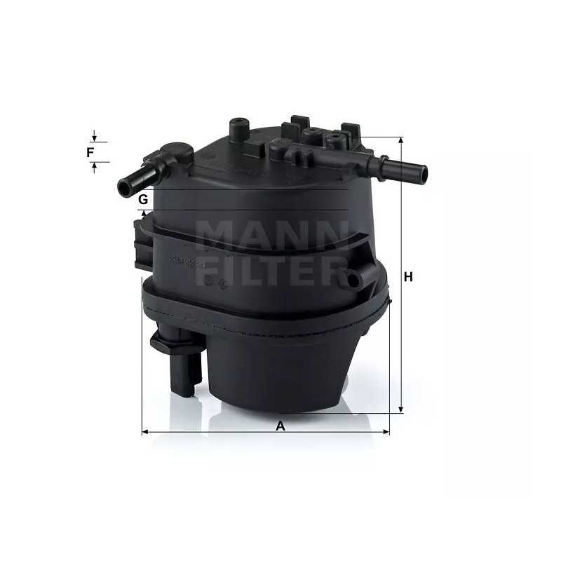 WK 939 MANN-FILTER KURO FILTRAS CITROEN, PEUGEOT, FORD 1.4HD I