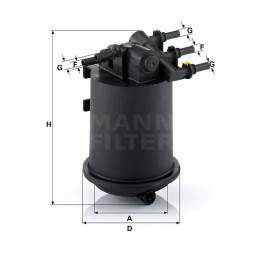 WK 939/1 MANN-FILTER kuro filtras RENAULT