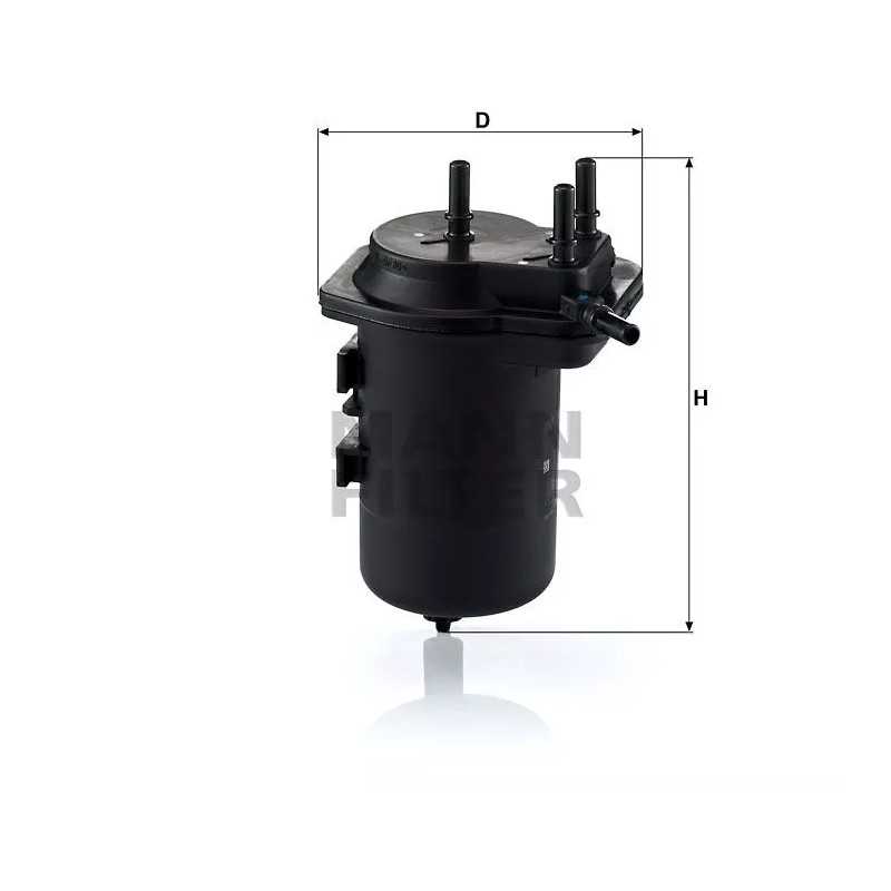 WK 939/6 MANN-FILTER KURO FILTRAS RENAULT CLIO II 1.5DCI