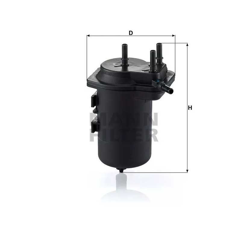 WK 939/7 MANN-FILTER kuro filtras