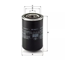 WK 940/17 MANN-FILTER kuro filtras