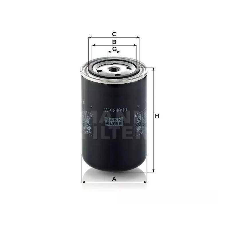 WK 940/19 MANN-FILTER kuro filtras
