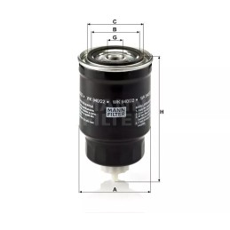 WK 940/22 MANN-FILTER KURO FILTRAS NISSAN ALMERA 2.2DI 01-